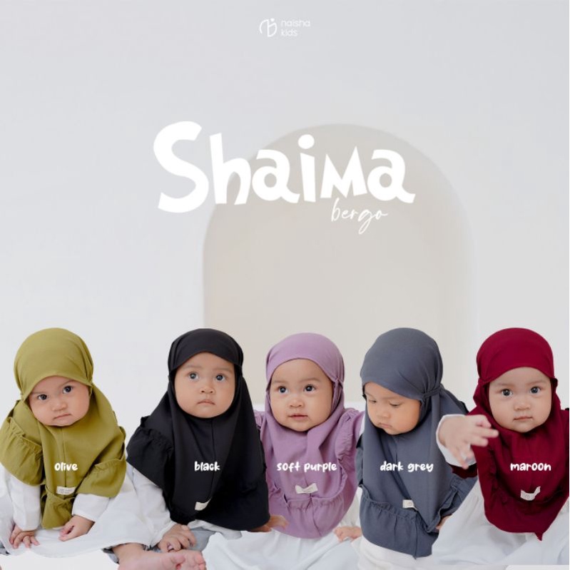 Shaima bergo kids naisha official | bergo anak | bergo premium | bergo adem | bergo alus | bergo ana