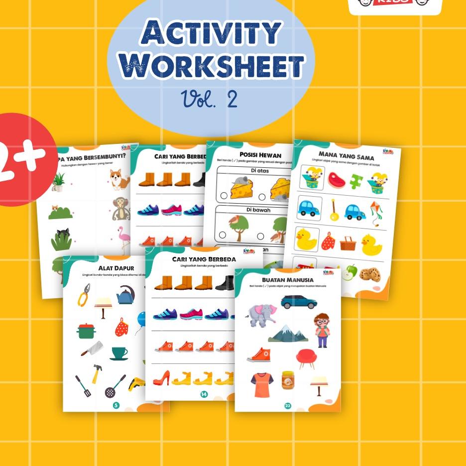 Kejutan Hari Ini Zivana Kids - Activity Worksheet Series - Lembar Kerja Aktivitas Edukasi - Buku Belajar Anak Usia Dini Toddler Paud