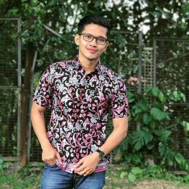 Kemeja Batik Jumbo Couple Ayah Anak Batik Pink Keren