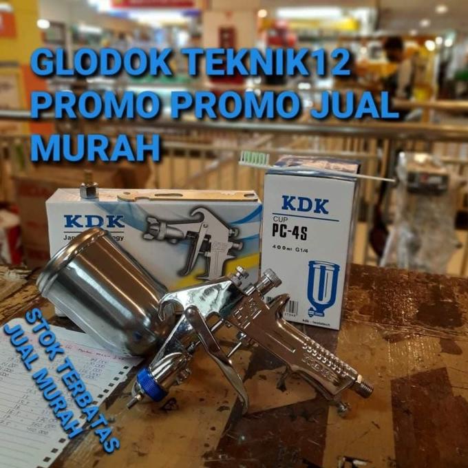 ALAT SEMPROT CAT SPRAY GUN F75 TABUNG ATAS MERK KDK SPREY GUN F75 KDK