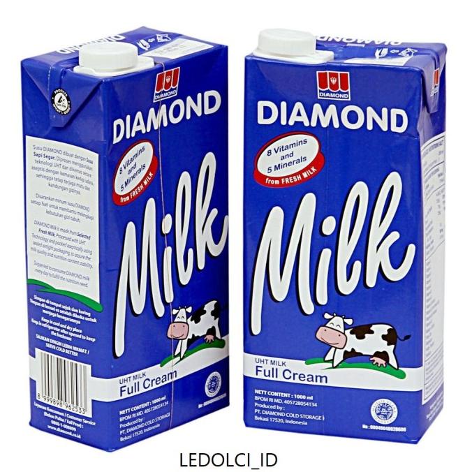 

DIAMOND SUSU UHT FULL CREAM 1 L | DIAMOND SUSU UHT KOTAK BIRU 1 L ledolci92 Kualitas Baik