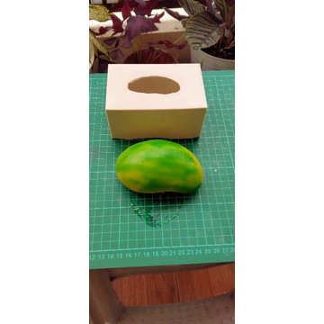 cetakan silikon puding coklat buah mangga 3D besar