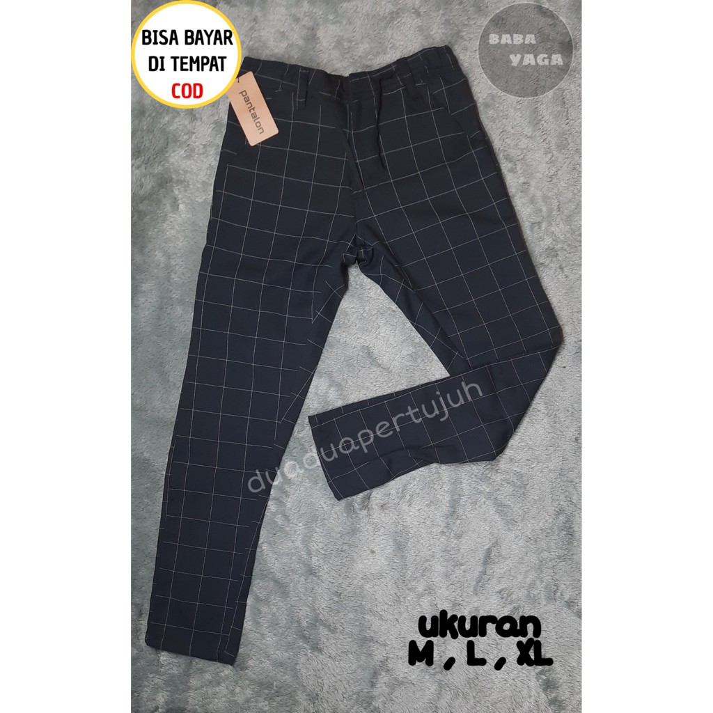 CELANA KOTAK KOTAK CELAN TARTAN PRIA CELANA CHINO PRIA CELANA PANJANG PRIA