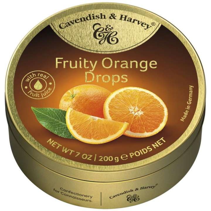 

Cavendish & Harvey - Fruity Orange Drops 200g - Permen Jerman Impor Murah