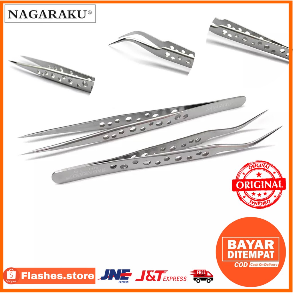 NAGARAKU PINSET BOLONG FOR EYELASH EXTANSION