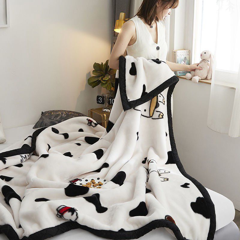 Selimut Bulu Halus 150x200 Motif Dewasa Keren Terlaris Impor Murah Berkualitas-Sapi 150