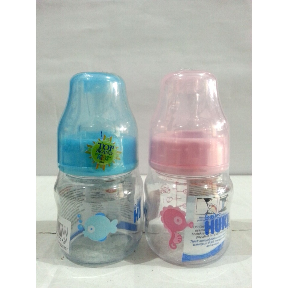 Huki botol 60 ml nipple gepeng NON BPA FREE