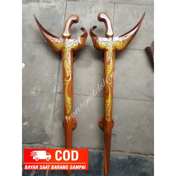 pegangan pintu Hendel pintu kayu/hendel model keris/handle pintu
