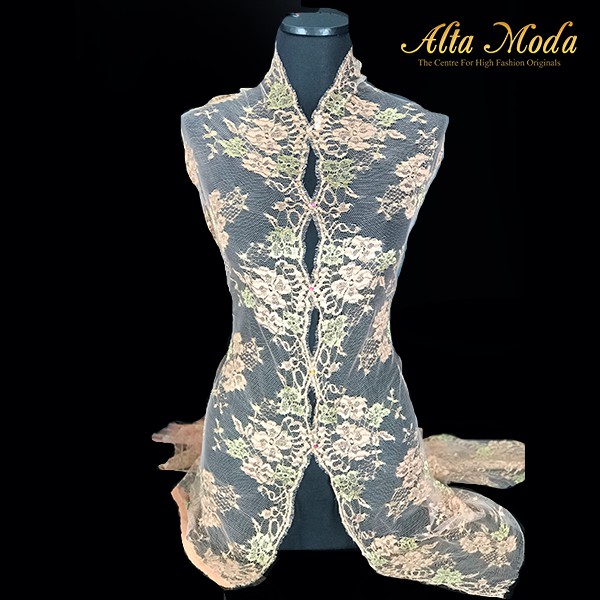 

Alta Moda Brokat Perancis Two Tone Light Green Orange