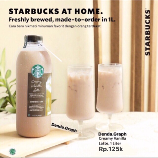 

STARBUCKS Creamy Vanilla Latte 1 Liter