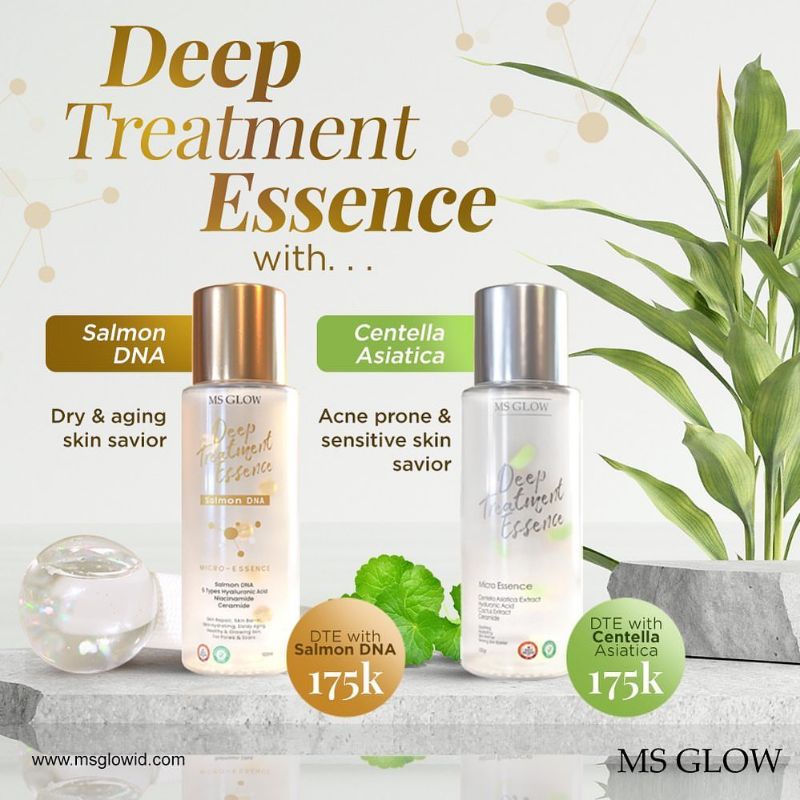 MS glow DTE Salmon DNA / Ms glow DTE Centela Asiatica / Ms Glow Deep Treatment Essence Original