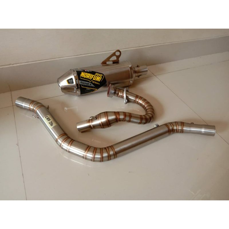 KNALPOT NORIFUMI PNP KLX 230 KLX 250 CRF 250 NORIFUMI STAINLESS