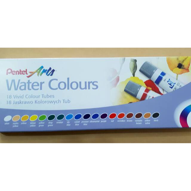 

Water colours 18 warna Pentel