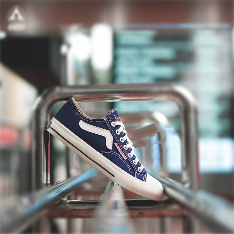 Aerostreet 37-43 Jhosse low biru navy - Sepatu Sneakers Casual Sport Sekolah Pria Wanita Aero Street