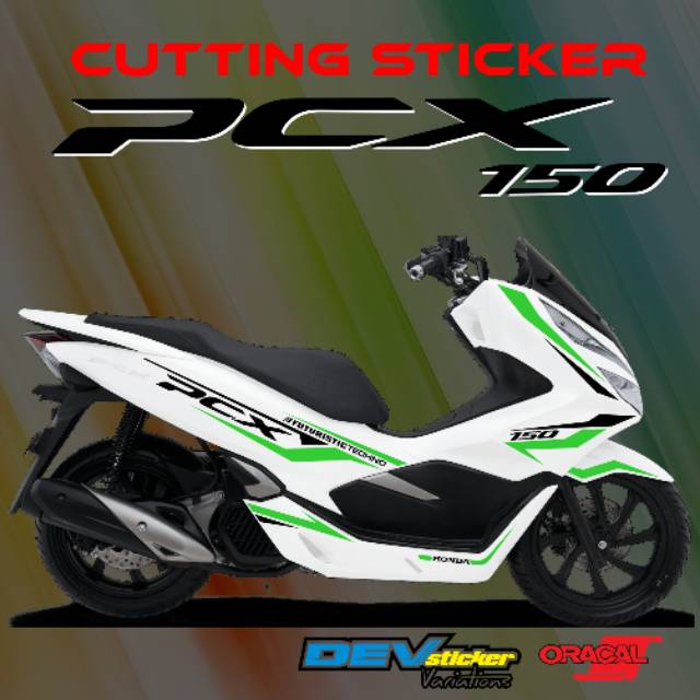 CUTTING STICKER PCX (PUTIH)
