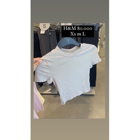 kaos h&m | jastip kaos crop top | jastipbyasev