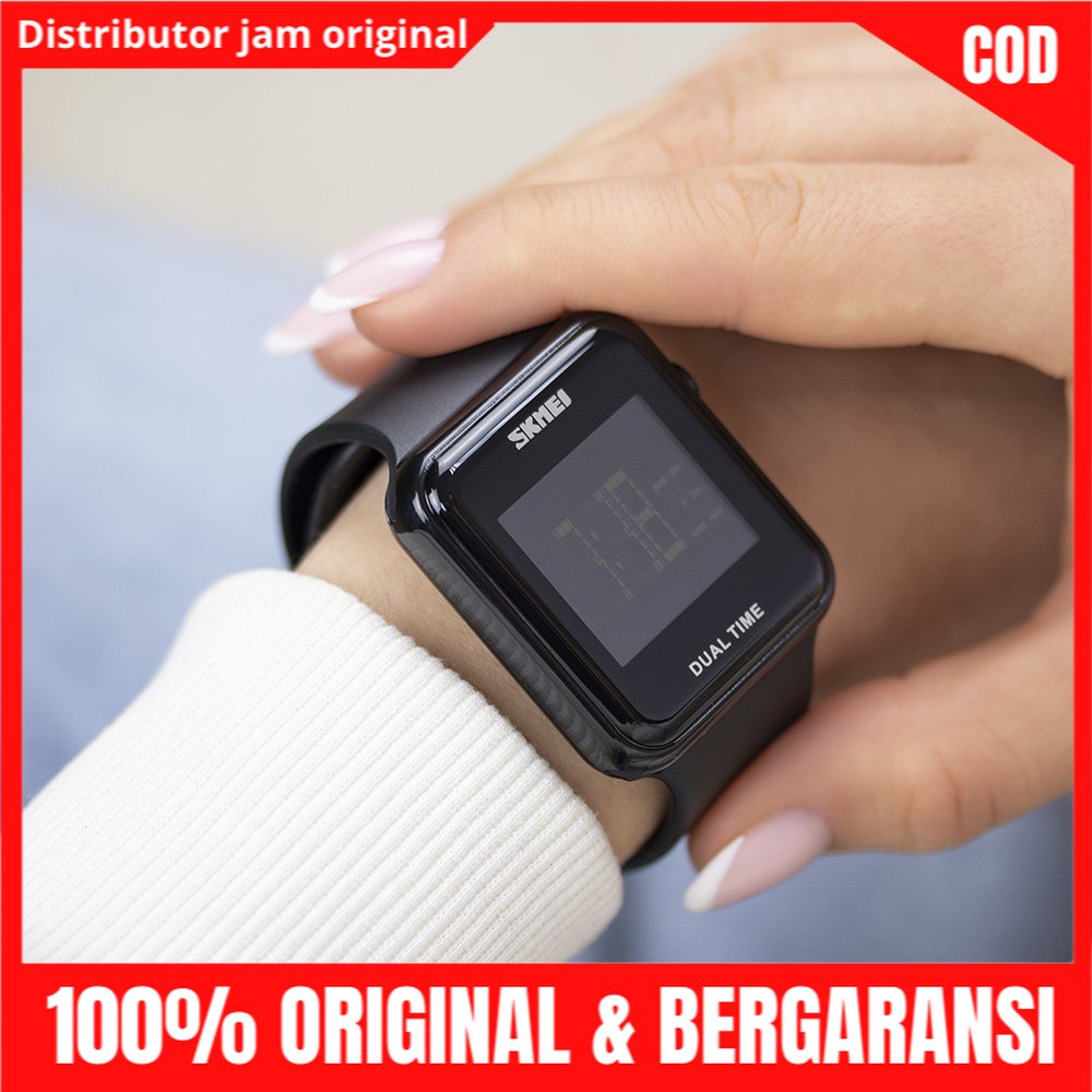 Jam Jm Tangan Tngan Wanita Perempuan Cewek Cewe Digital Anti Air Skimei Skmei Skemei Original 1271-8