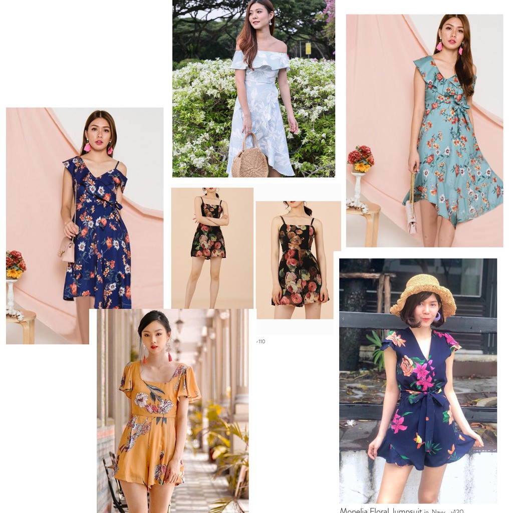  dress  pantai  murah baju model hawaian simple baru import 