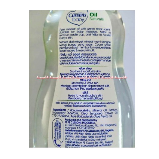 Cussons Baby Milk Oil Naturals 100ml Minyak Ektrak Lidah Buaya Menjadikan Kulit Bayi Tetap Lembab Cusson Aloe Vera Kason