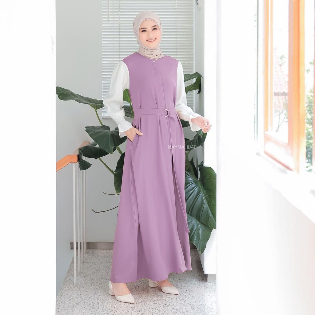 Baju gamis terbaru 2021 ZELINE MAXI/ BUSUI /COTTON KOTAK PREMIUM /RALINE MAXI Gamis Syar'i asdf