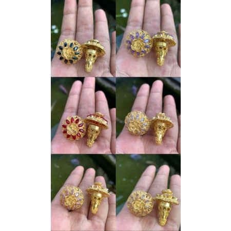 subeng alpaka bali set kebaya motif MAWAR PADI