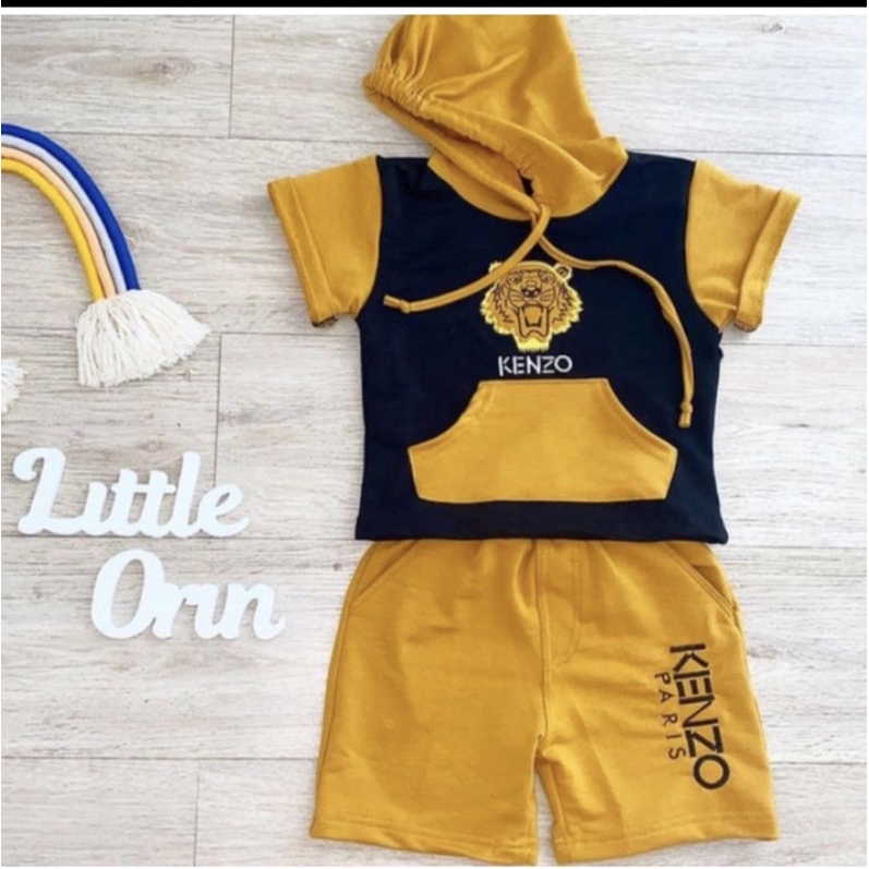 SETELAN HOODIE ANAK TERBARU/PAKAIAN BABYTERRY ANAK MOTIF HARIMAU 1-5 TAHUN