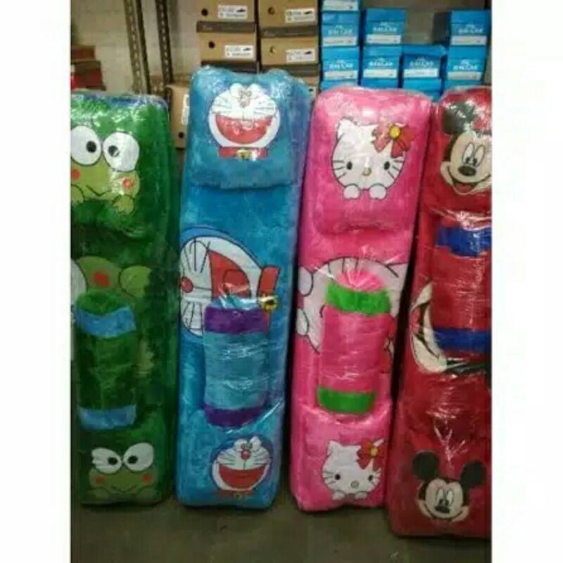 kasur lantai karakter surfet bulu rasfur set 2 bantal guliink1