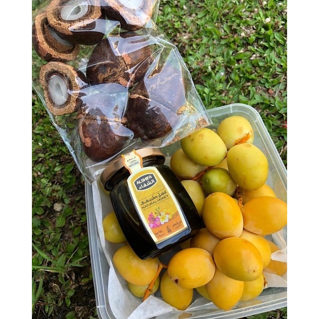 

PAKET KOMPLIT KURMA MUDA + SERBUK ZURIAT + MADU PROMIL
