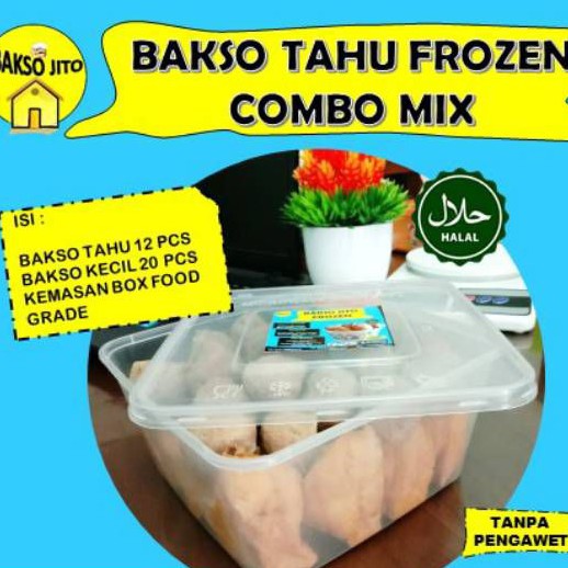 

Bakso Tahu Frozen Combo Mix isi 12+20 pcs, Bakso Jito, GRATIS Bumbu & Saus