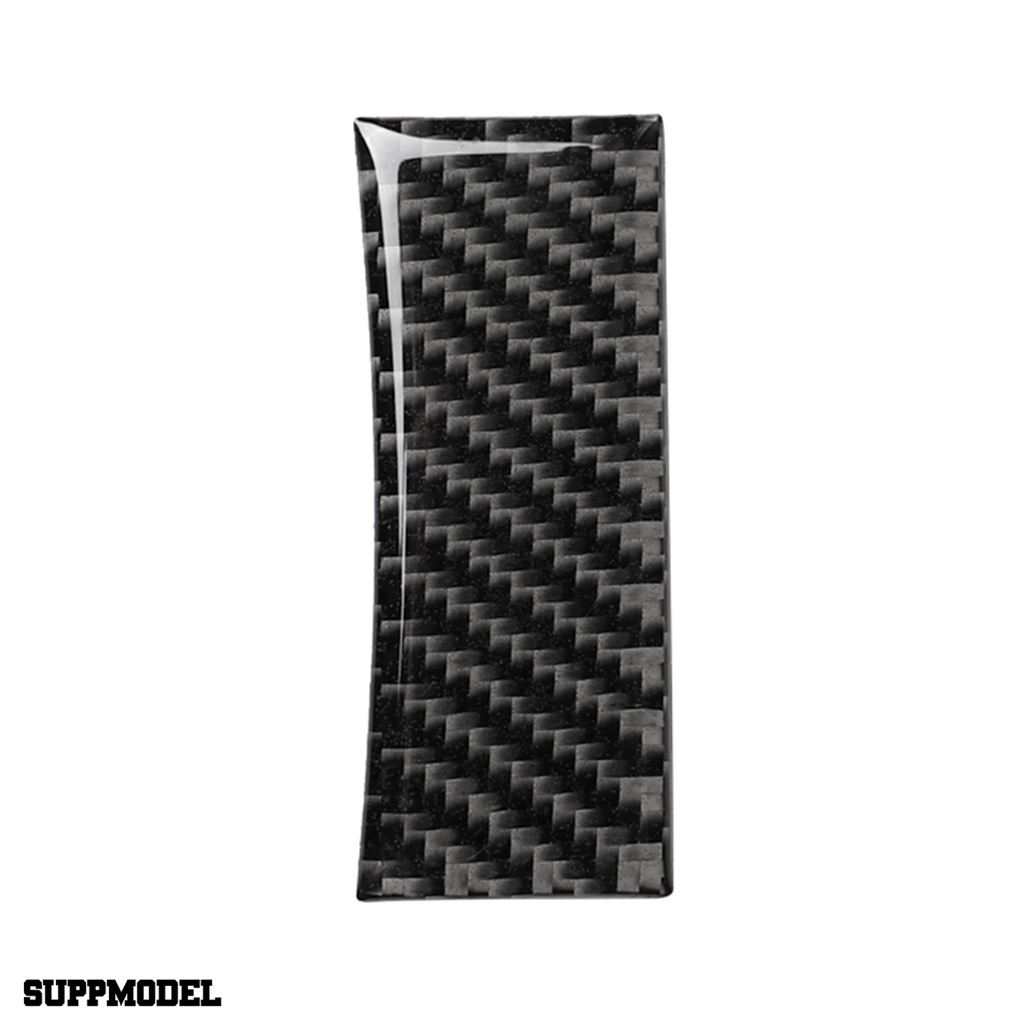 Smodel 2pcs / Set Stiker Setir Mobil Anti Uv Bahan Carbon Fiber Warna Hitam Untuk Lexus Nx 200