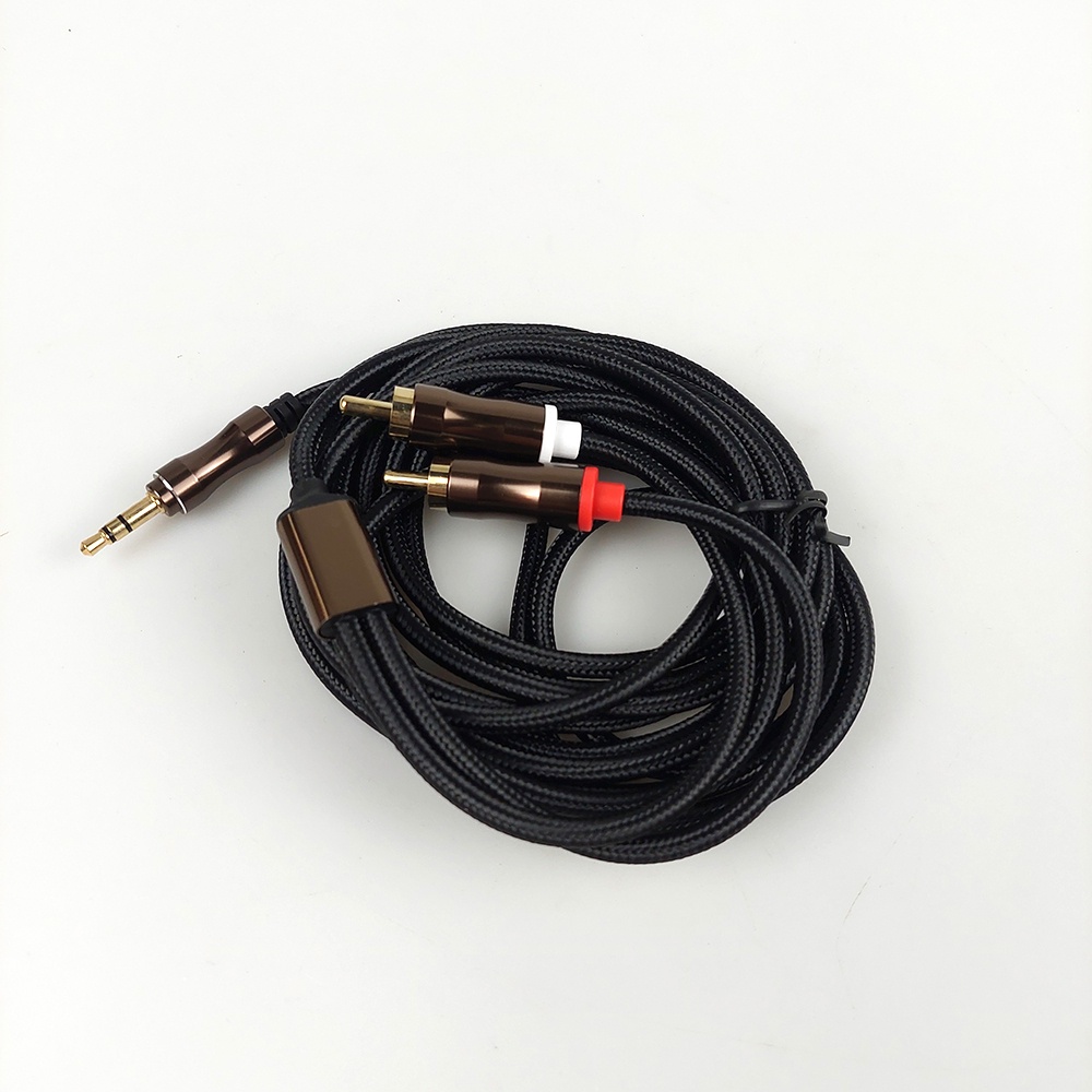 Vention Kabel Audio AUX 3.5 mm ke RCA Plug 3 Meter - V102 - Black