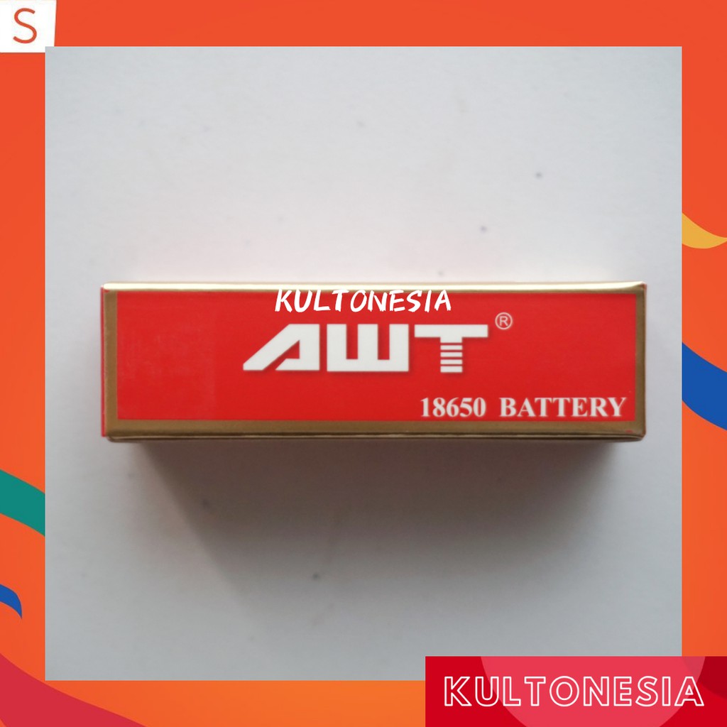 Baterai vape AWT 3000 mAH Baterai vapor 3.7V 3000MAH 40A