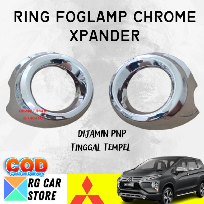 XPANDER 2017-2020 RING FOGLAMP/COVER FOGLAMP CHROME DIJAMIN PNP BERKUALITAS