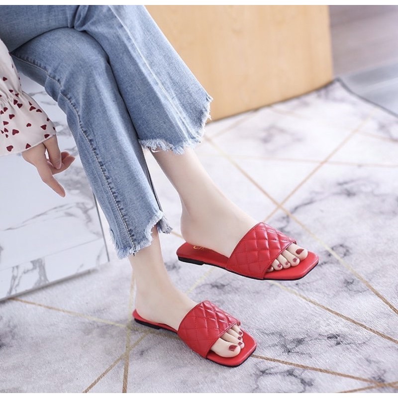 sendalflat wanita b12a import realpict