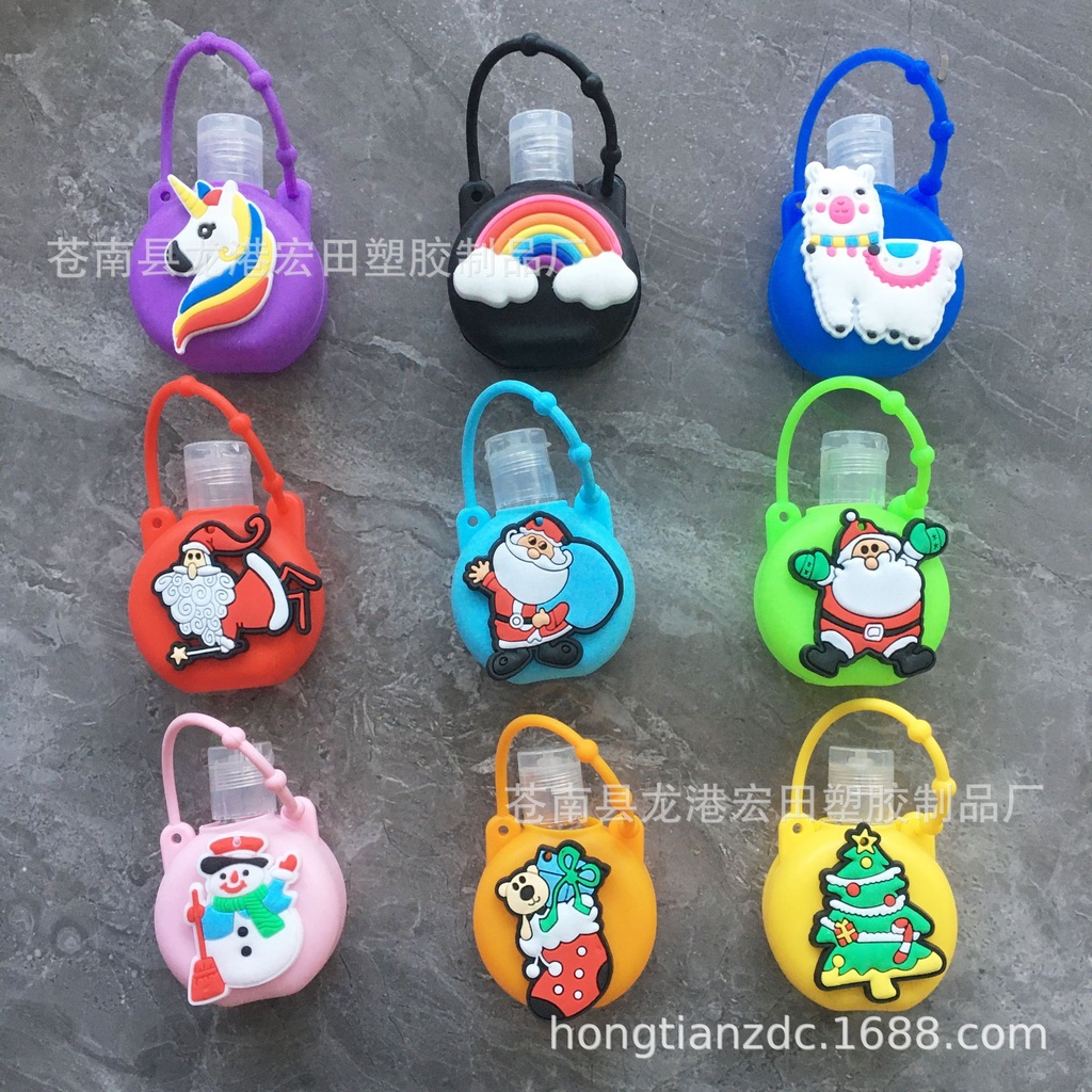 Botol Hand Sanitizer Gel Bentuk Bulat Gantungan Motif Kartun Lucu