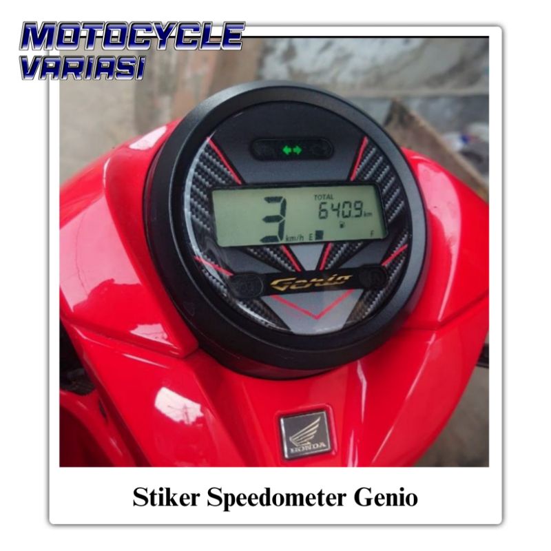 Stiker Genio Stiker Speedometer Genio Cover Spidometer Genio