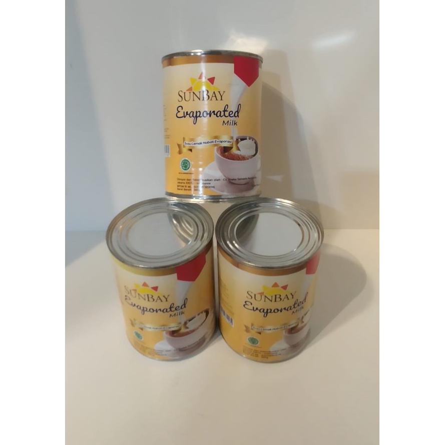 NEW !!! SUNBAY EVAPORATED MILK / SUNBAY SUSU EVAPORATED - 380 gr - SUSU CAIR TERMURAH