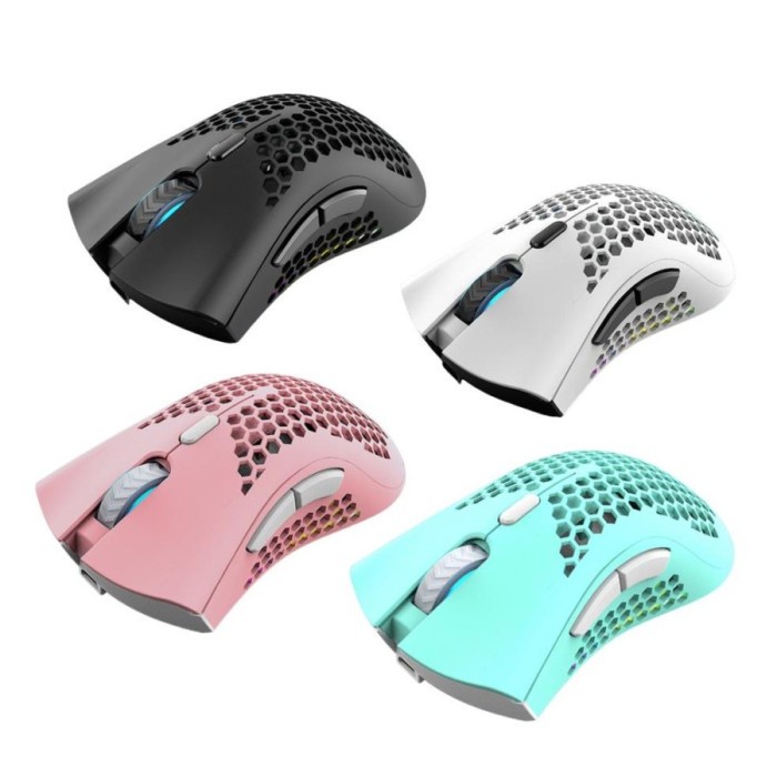 Divipard Mouse Wireless Gaming Charging Honey Comb Q13 RGB Mode 7200