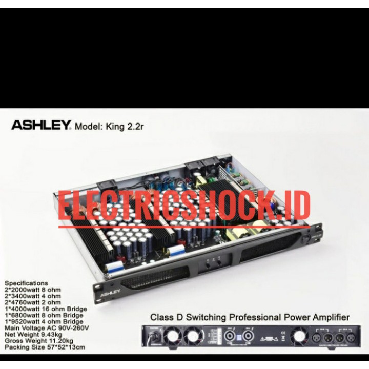 Power Amplifier Ashley King 2.2R / King-2.2 R ORIGINAL