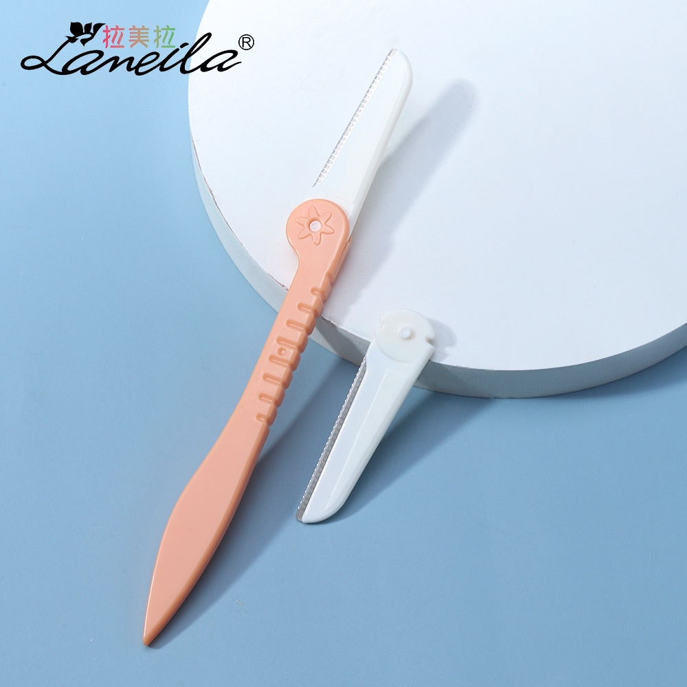 PENCUKUR ALIS PISAU RAZOR EYEBROW BISA DI LIPAT DENGAN REFILL ALAT KECANTIKAN GUNTING ALIS