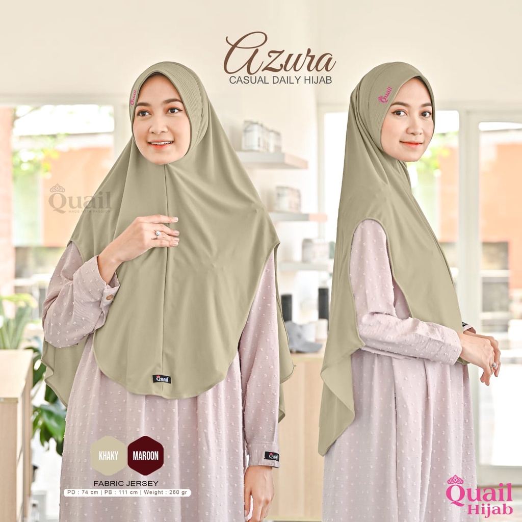 Azura Daily Hijab Original Quail Hijab Instan Quail Hijab Casual Quail Azura Quail Hijab