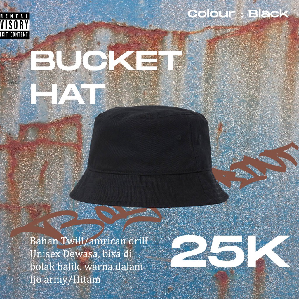 Jual Bucket Hat Custom Bebas Gambar sablon | Shopee Indonesia