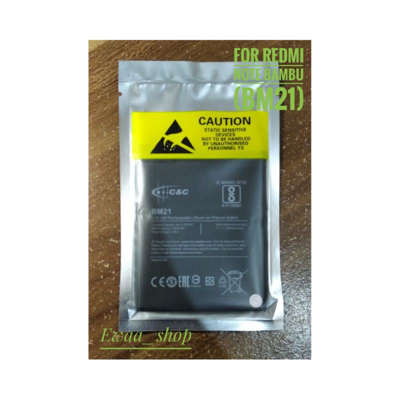 BATTERY BATERAI BATRE XIAOMI REDMI NOTE BAMBU (BM21) ORIGINAL C&amp;C