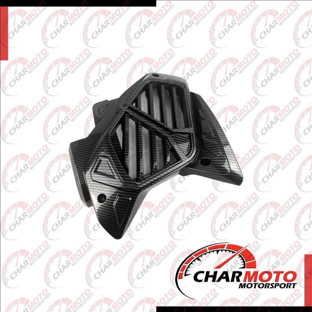 Cover Tutup Radiator Yamaha All New Aerox 155 2021 Carbon Karbon Nemo - Charmoto