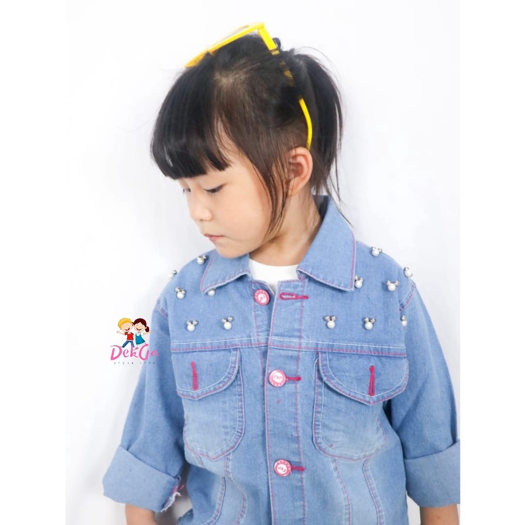 jaket jeans anak (PINK MUTIARA)