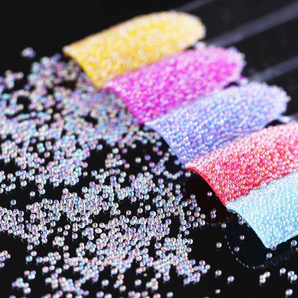 Top 0.6mm Nails Art Beads Hot Sale Transparan Dekorasi AB Kristal