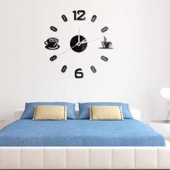 Jam Dinding Besar Unik Murah DIY wall clock 50-60cm / Jam Dekorasi Dinding Besar Warna Hitam