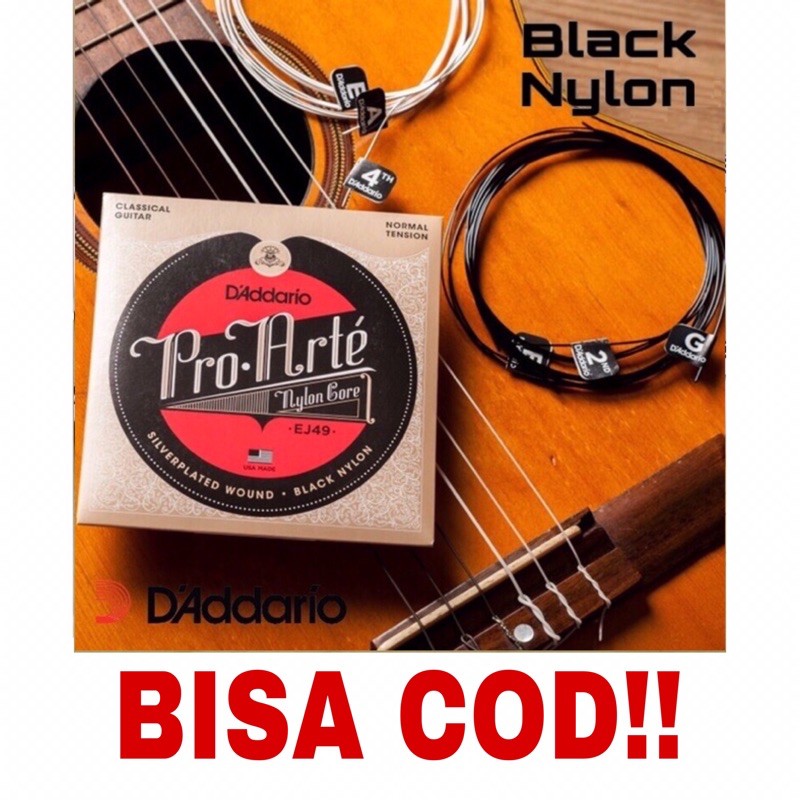 Senar Gitar Nylon | Senar Gitar Nilon black