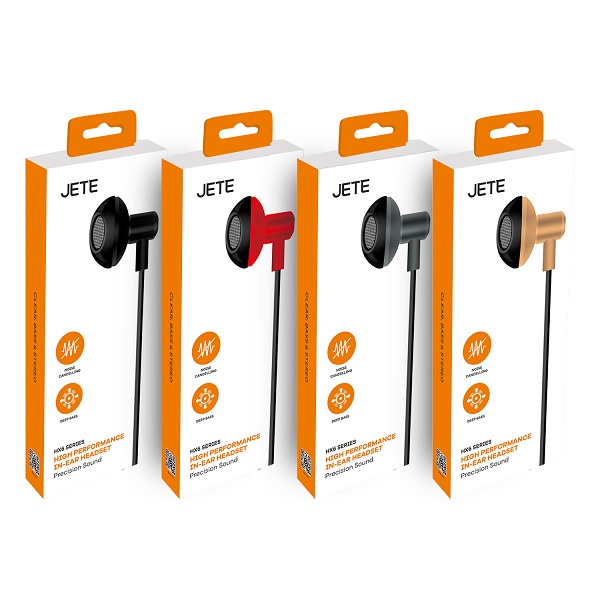 Headset Earphone JETE HX6 - Garansi 2 Tahun Rusak Tukar Baru