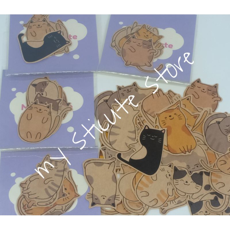 

(5pcs)Stiker kucing Sticker kucing lucu My StiCute Sticker Cute Cat pack/Sticker lucu kucing/Cute Cat sticker